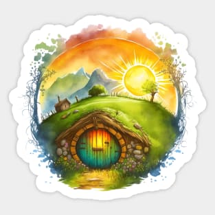 Round Doors in Summer - Fantasy Sticker